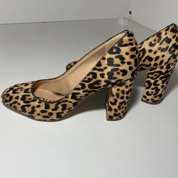 Sam Edelman Shoes - Sam Edelman Heels Leopard Print Fur size 7M